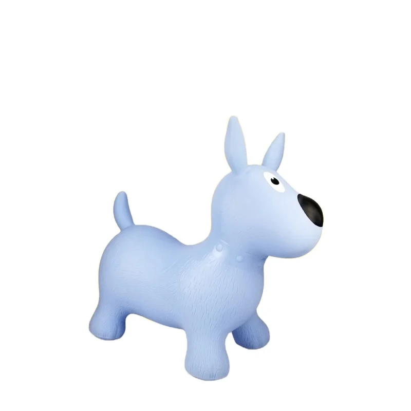 Plush Inflatable Dog Animal Hopper Indoor and Outdoor Ride On Jumping Bounce Toy