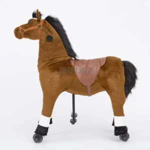 Plush Riding Horse Toy Mechanical Animal Ride Kids Ride on Mechanical Animal Ride