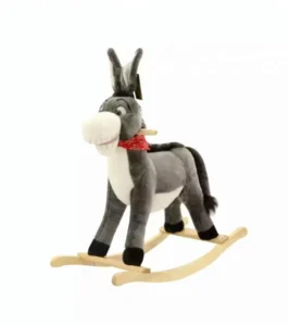 Plush Rocking Donkey Shape with Moving Ear and Donkey Sound