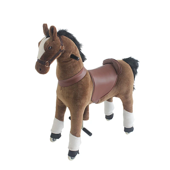 Pony Ride on Animal Mechanical Toy Ride Horse for Kids
