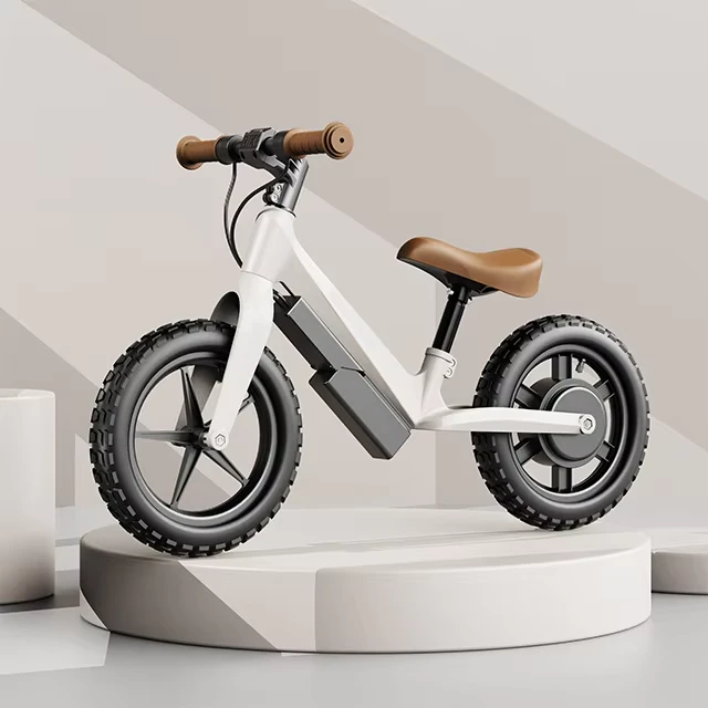 Popular 24v Kids Electric Bicycle Good Quality Children Electric Balance Bike for Kids 12in Moped Style Electric Bike