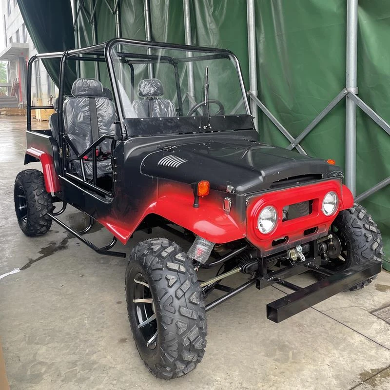 Popular Classic Buggy 350cc Go Karts Buggy Electric Motors 250cc Automatic Mini Jeep Cars 2 Seater Mini Jeep for Sale
