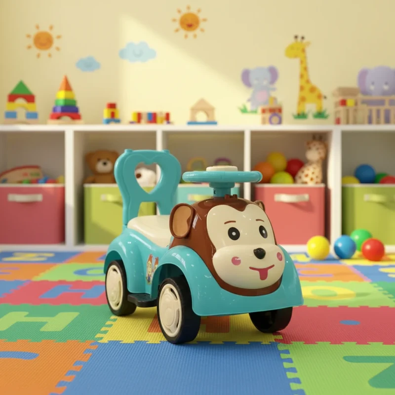 Popular Kids Push Slide Swing Car Toy With Music Light Baby Electric Ride On Cars for Child Toddlers