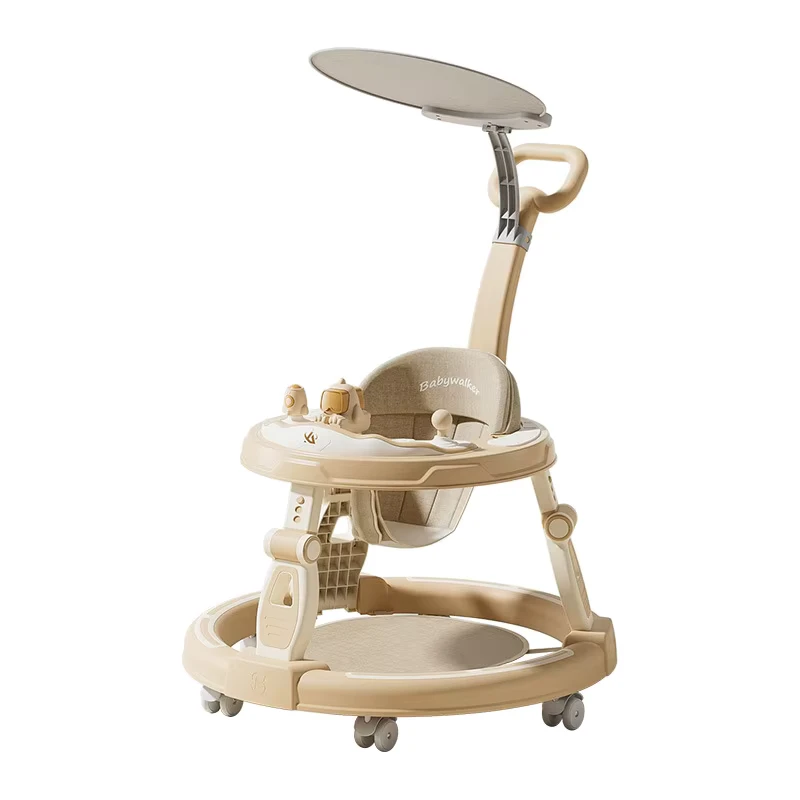 Popular Plastic Baby Walker with Spinning Toys Silent Wheels and Relaxing Light Music