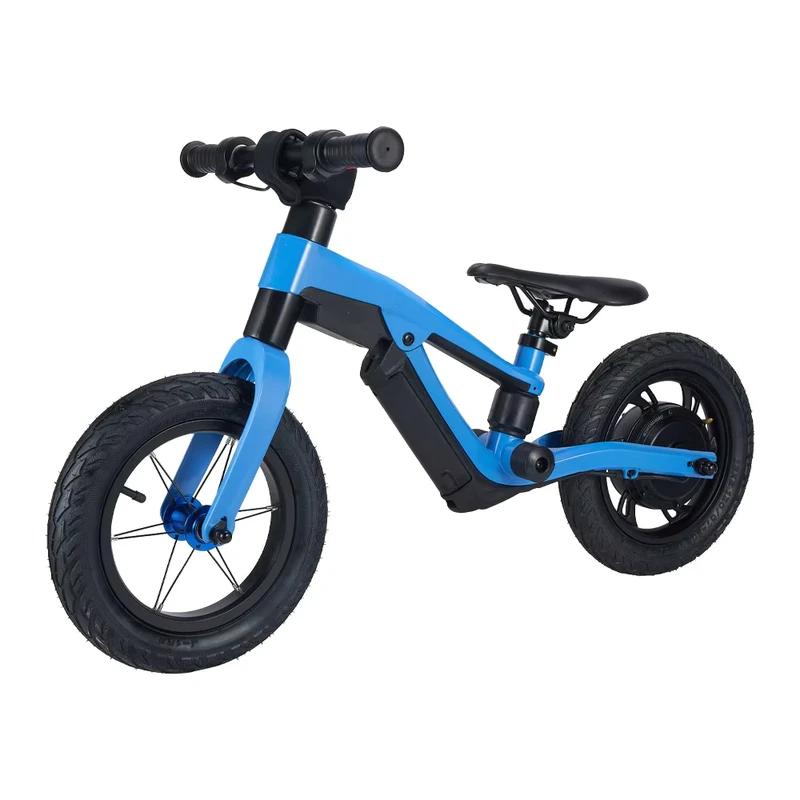 Popular Whole Frame Magnesium Alloy 24V 250W Motor Lithium Battery 12 Inch Bicycle Electric Balance Bikes for Boys Kids