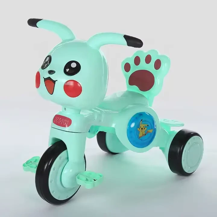 Portable Children's Tricycle for 1-3-6 Years Old Boys and Girls with Anti-slip Pedal