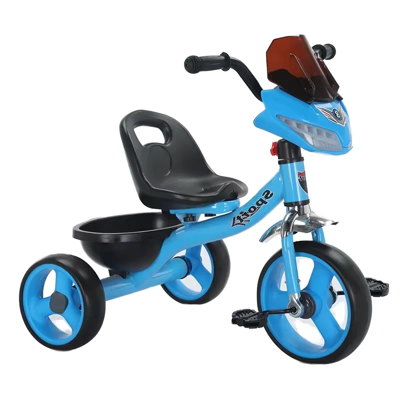 Portable Children's Tricycle with LED Lights and Melodic Tunes Tricycle for Kids