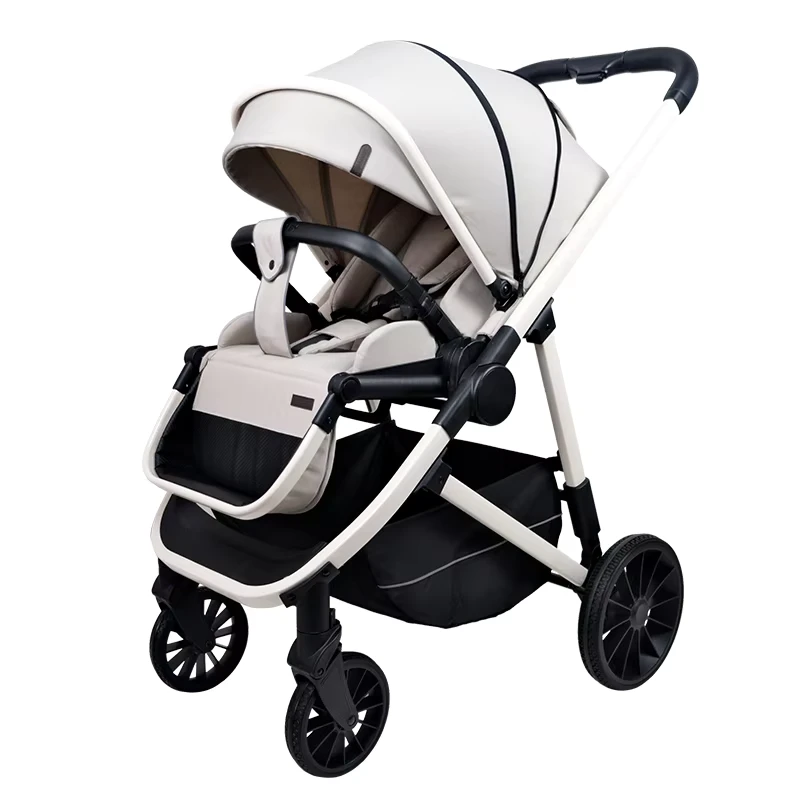 Portable Fodalbe Baby Stroller Pushchair Infant Pram With Reversable Seat & Removable Musical Food Tay & Toy Bar & Large Storage