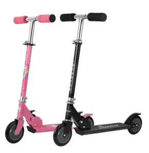 Portable Foldable 2 Fashing Wheel Kids Kick Push Scooter Boys Girls for 3-12 Year Children