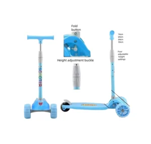 Portable Foldable Flashing Wheel Scooter for Kids Highly Cost Effective Toy for Boys Girls for Babies Kick Scooter