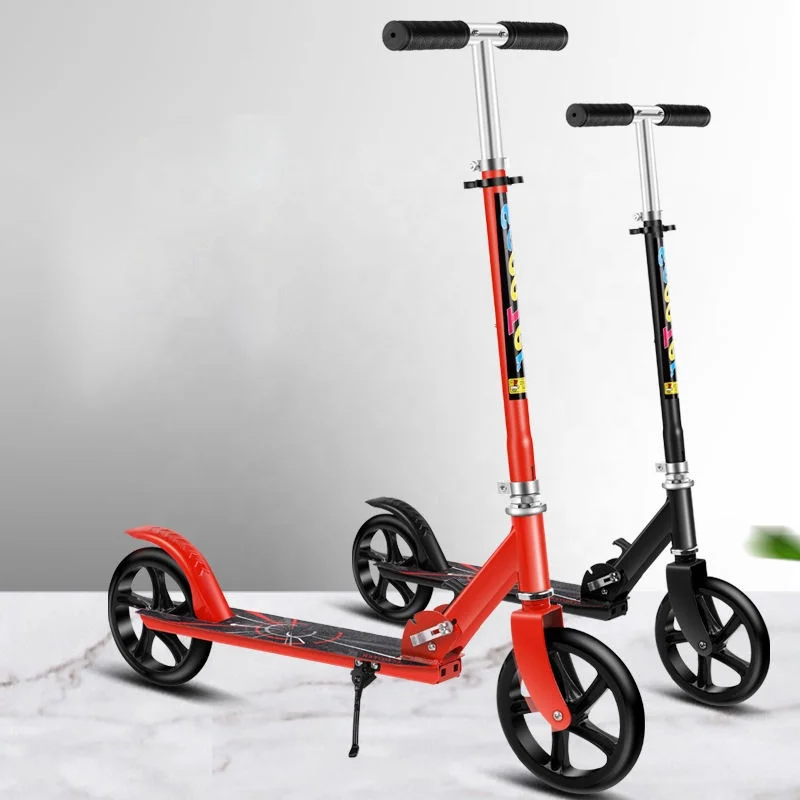 Portable Foldable Steel Two-Wheel Height Adjustable Kids Scooter for 6-10 Year Old Boys & Girls