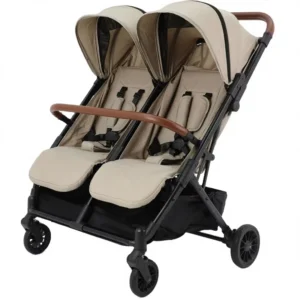 Portable Foldable Twin Stroller Double Pushchair 4 Wheel Lightweight One Hand Folding Metal Fabric Baby Stroller Pram for 0 36