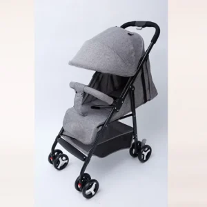 Portable Luxury Linen Lightweight Folding Travel System 2 in 1 Baby Stroller with High Landscape Design