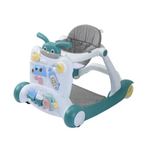 Portable Multifunctional Music and Light Toys 4 Plastic Wheels Adjustable Seat Height New Baby Walker