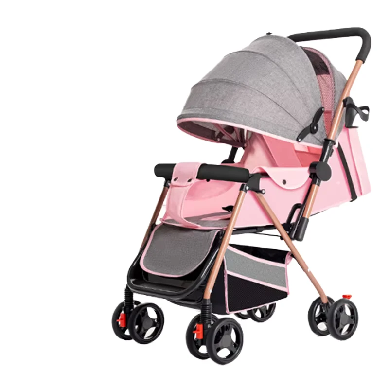 Portable Two Way Travel Stroller with High View Sit Lie Folding Hospital Baby Baby Strollers From China Prams
