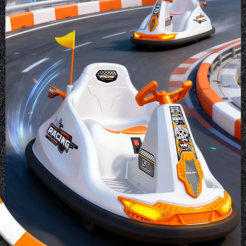 Power 12V Ride On Bumper Car with Remote Control Plastic Construction for 2 8 Year Olds Ying Hao V3 Model