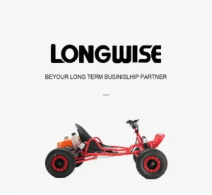 Powerful 63CC 2 Stroke Engine Off Road Go Kart with Sturdy Wide Seat Independent Suspension Chain Rear Drive Adult Buggy