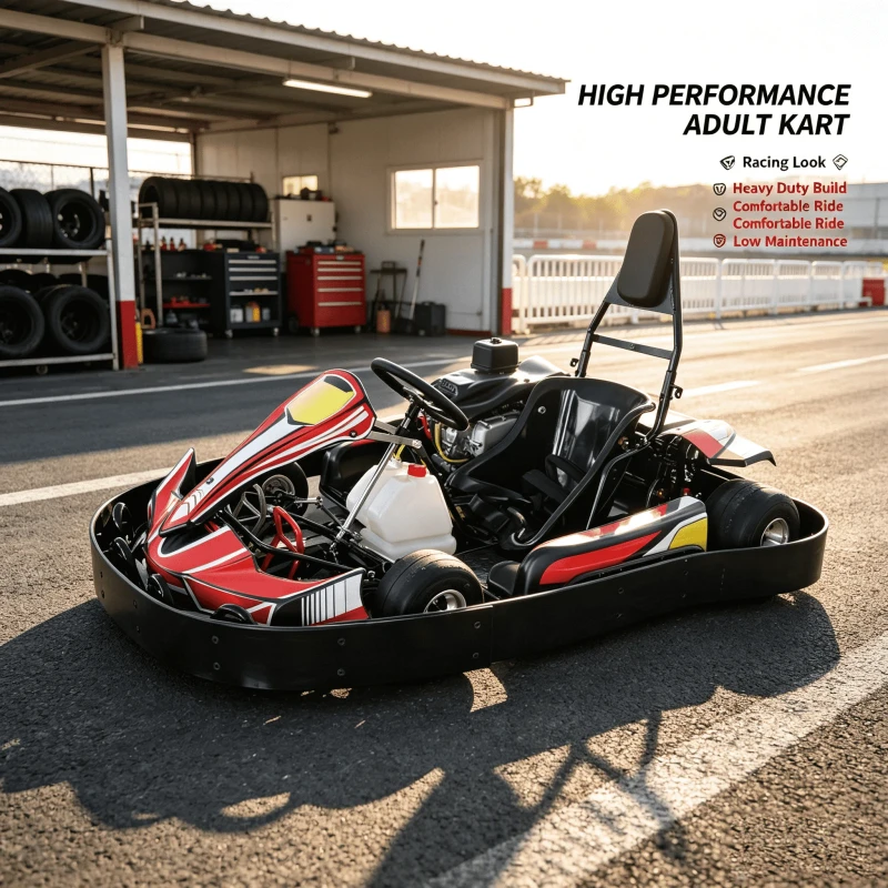 Powerful Gasoline Driven Buggy Gas Go Karts 270cc Off Road Racing Go Kart for Enthusiasts Seeking Thrills Adult