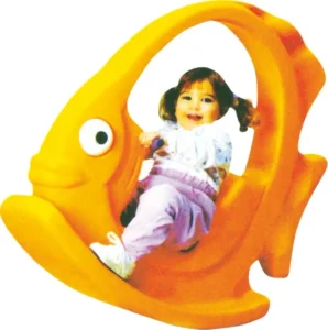 Price Indoor Animal Toddler Rocking Horse Cartoon Fish Shaped Plastic Rocking Horse With Handle