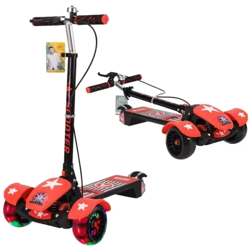 Price Kids Scooter 3 Wheel Pu Flashing Outdoor Scooter for Kids Scooter for Kids Children