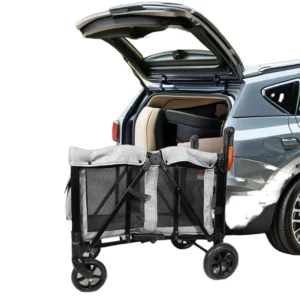 Probebi Lightweight Metal Stroller Wagon for Infants Toddlers Convenient Folded Design Safety Features Big EVA PU Cloth New Baby