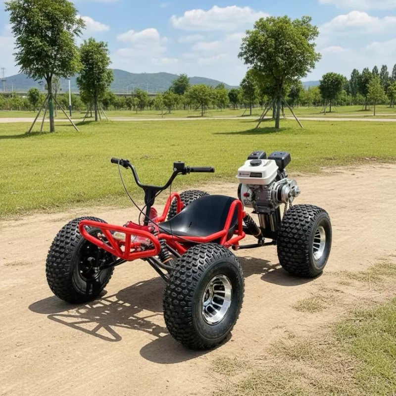 Professional Adult Gas Powered Four Wheel Kart 60 km h 7.5 HP Four Stroke All Terrain Mountain and Jungle Off Road Kart