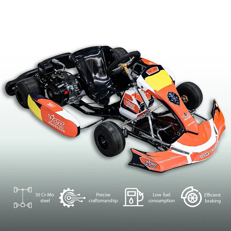 Professional Commercial Montero 225cc Gas 4 Stroke Chain Drive Racing Go Kart for Adult Karting Track