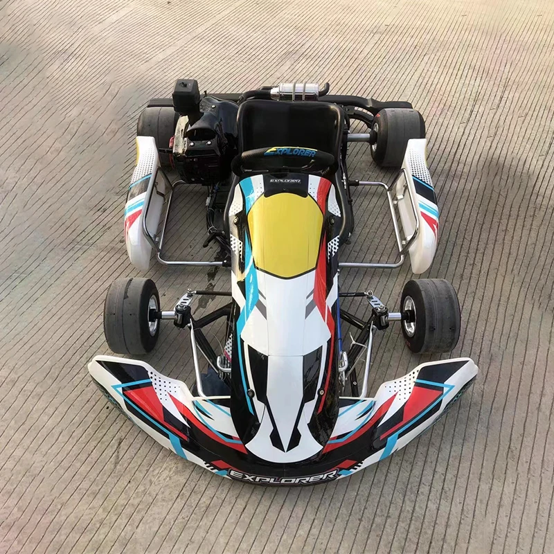 Professional Gas Outdoor Sport Go Kart for Adults Chain Drive Suspension Handlebar 4 Stroke Engine 60-90km/h Sand Cross Features