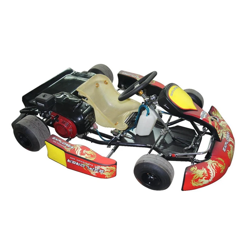 Professional Gasoline Chain Go Kart for Teen Outdoor Amusement Rides 200kg Load 60km h Factory Customization