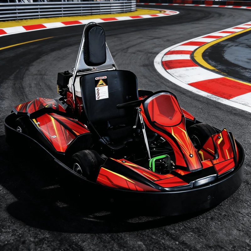 Professional Grade Durable Safe 160CC Playground Kids Petrol Go Kart 35KM/H