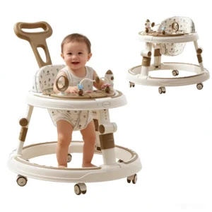 Professional OEM ODM 3 in 1 Learning Foldable Baby Walker With Wheels Seat Music Baby Walker for Baby