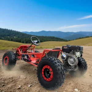 Professional Steering Wheel Fuel Powered Kart 212cc Four Stroke Top Speed 60 km/h Powerful Racing All Terrain Off Road Kart