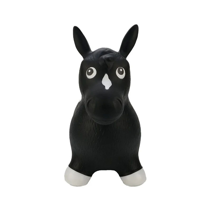 Pulei Inflatable Cartoon Horse Animal Bouncy Hoppers Ride-on Jumping Toys for Children