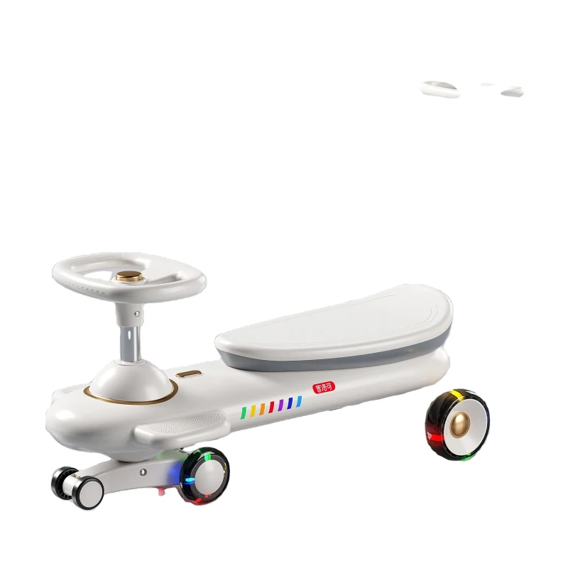 Purorigin Exclusive Design Baby Scooter Plastic Twist Driving Toy Car Drift Car for Kids Aged 2-6 Years Toddler Kick Scooter