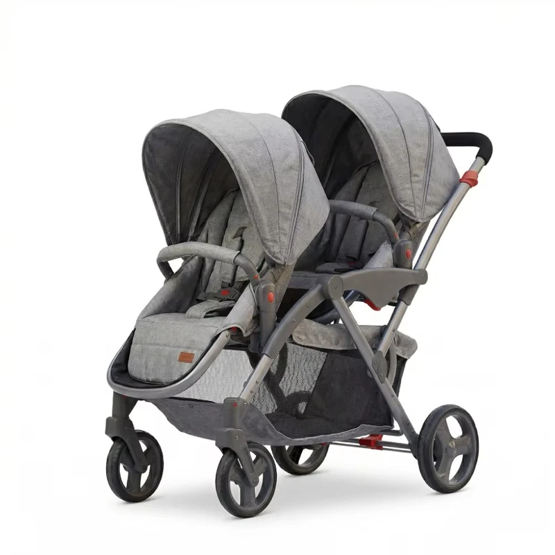 Purorigin Foldable 2-in-1 Double Doll Stroller for Baby Travel