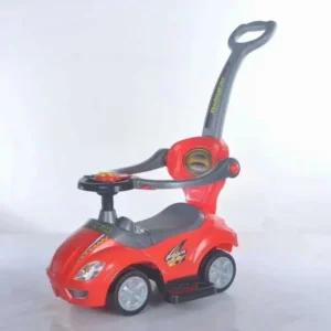 Push Car for Toddlers Aged 1 4 3 in 1 Stroller Sliding Walking Car with Handle Guardrail Foot to Floor Ride on Toy