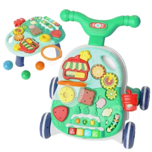 Push Pull Toy Baby Push Walkers Activity Walker Toddlers Early Educational Activity Center Sit to Stand Learning Baby 2 in 1 MST