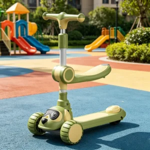 Push Seat 3 Wheel Toddler Scooter Multi Function Kick Scooter & Glider Foldable PU Wheels Factory Direct Kids Scooter