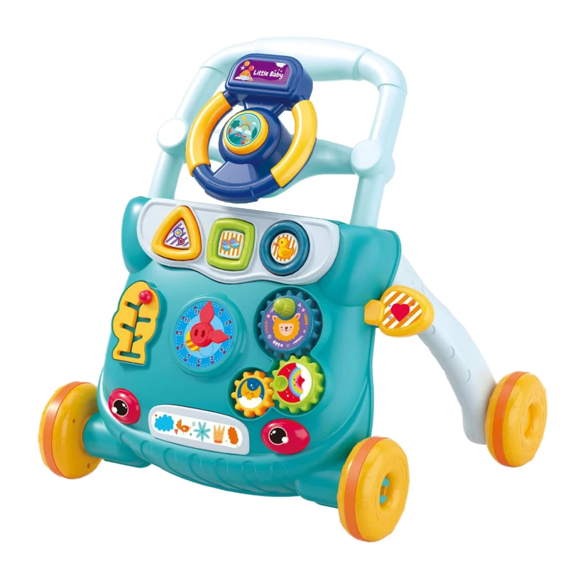 Push Walker Baby Product Educational Activity Toys Toddler Learning Baby Walker 4 in 1 with Wheels and Seat