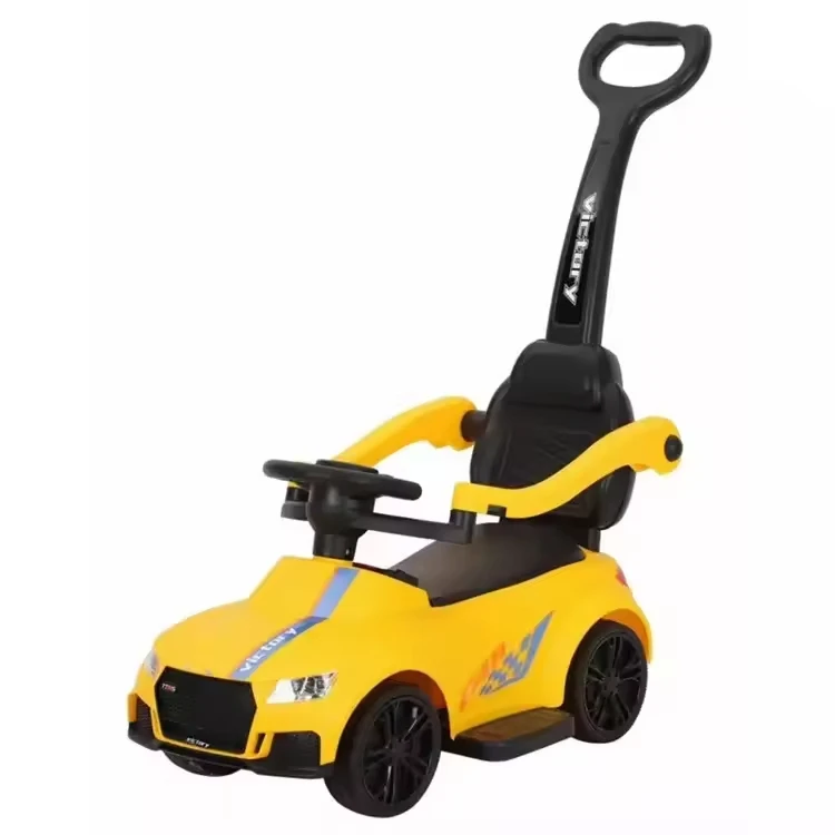 Pushing car baby toy children's toy riding car baby rocking toy with child handle toy