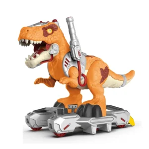QS New Design Kids Educational Electric Animal Toys Plastic 3 Style Big Size Spray Water Ride on Dinosaur Toys With Sound Light