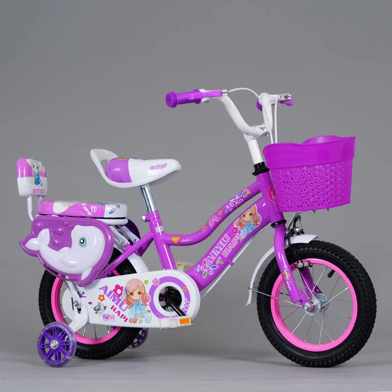 QUQI Pink Color Princess 12" 16" 20"inch Girls Bicicleta Children Bicycle Baby Cycle Kids Bike for 3 12 Years Girl