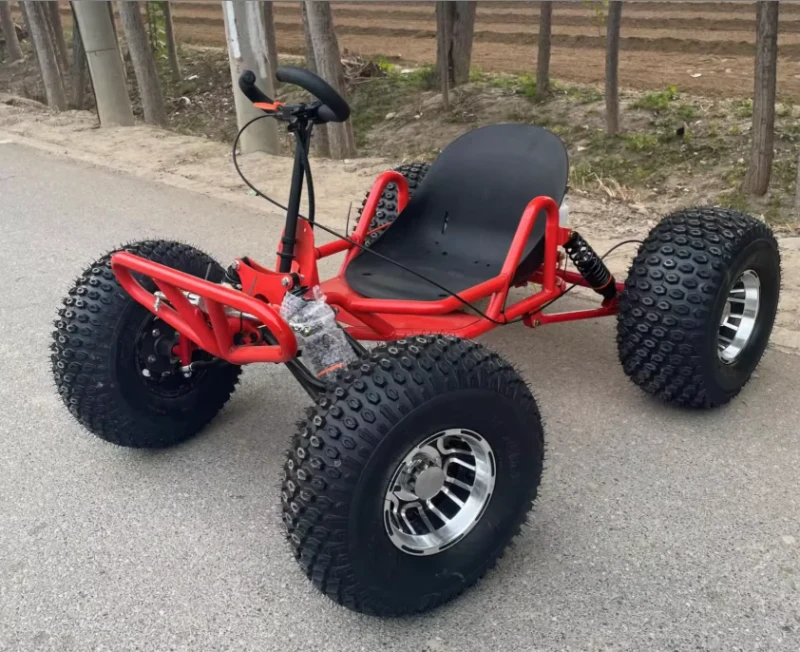 Racing Drift Go Kart for Children and Adults 212cc 4-Stroke Max Speed 60km/h All-Terrain Off-Road Outdoor Fun Kart