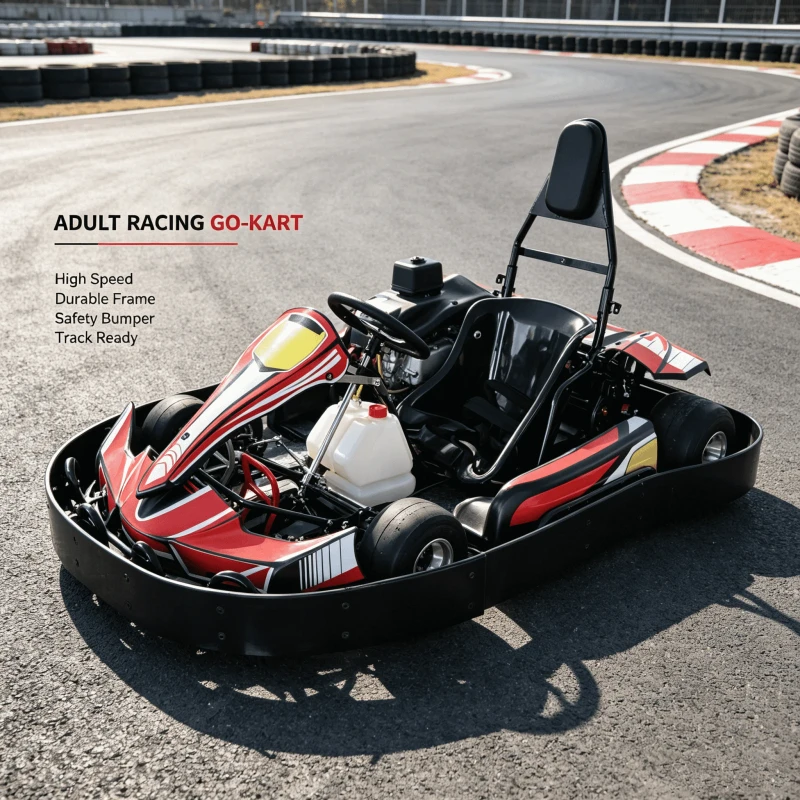 Racing Gasoline Go Kart Double Seater Commercial Rental Karts Fleet for Adult Teen Theme Parks Outdoor Track
