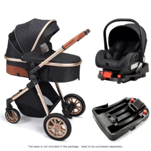 Ready Stock OEM Multifunctional Foldable 3 in 1 Baby Stroller Baby Basinet with Infant Car Seat and Baby Carrier Bag