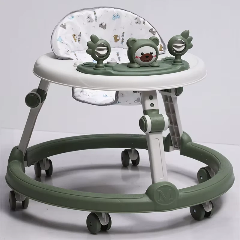 Ready To Ship Baby Walker with Detachable Toy Bar Adjustable Speed Control Wheels Safe Walking Tool for Toddlers Infants Use