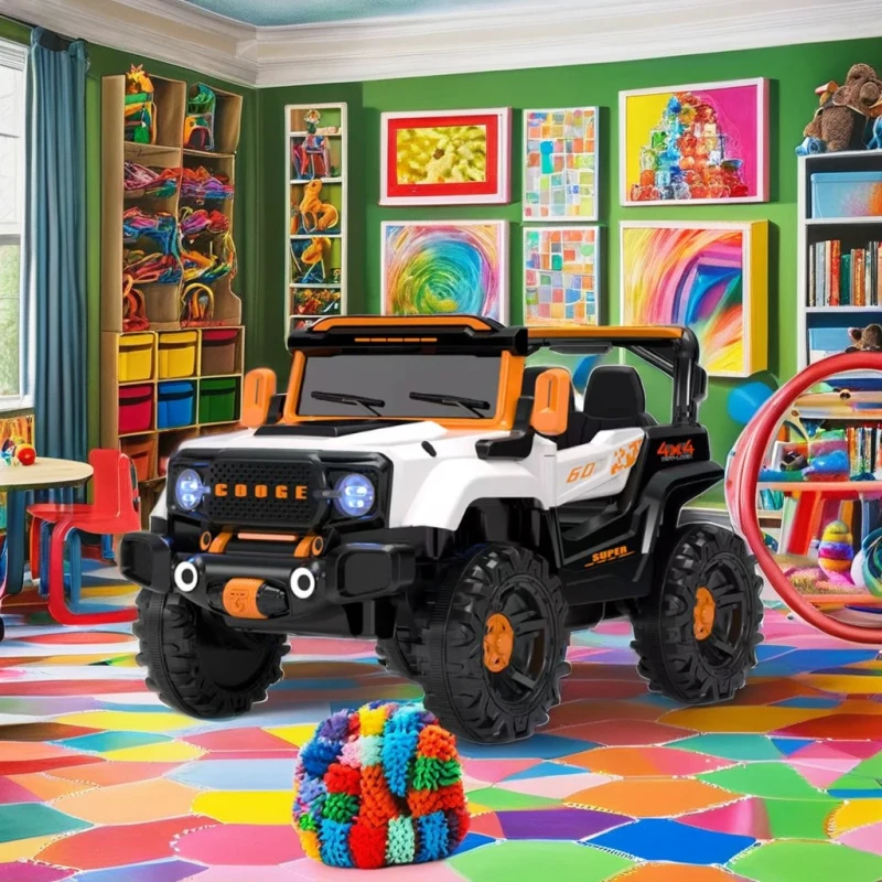 Rechargeable 12V Electric Ride-On Car Toy for Kids and Babies Large Size