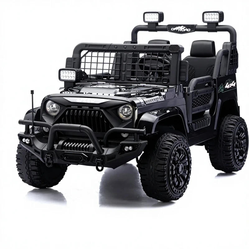 Rechargeable Electric Four-Wheel Drive Children's Off-road Vehicle Remote Control Ride-On Toy Car Made Durable Plastic
