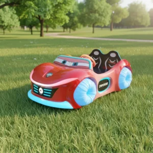 Rechargeable Fiberglass Ride on Car for Indoor Outdoor Public Use Playhouse Shopping Mall 7km/h Speed 150kg Capacity