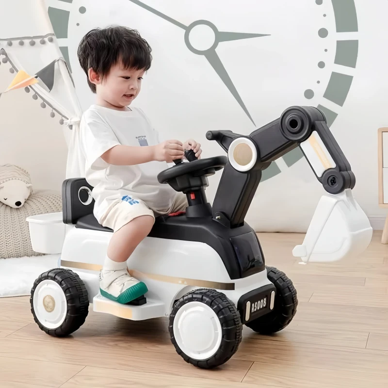 Rechargeable Kids Ride Cars Children Toys Electric Tractor Kids Excavator